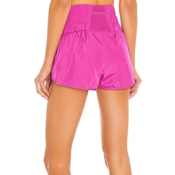Hot Pink Free People The Way Home Shorts - Picture 2 of 2